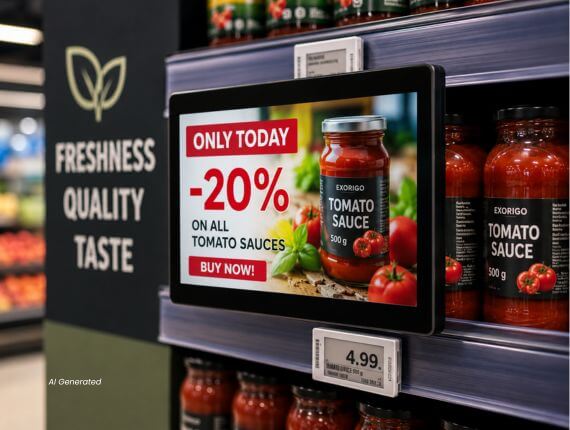 In-Store Retail Media: jak ekran przy półce zastępuje ulotkę?